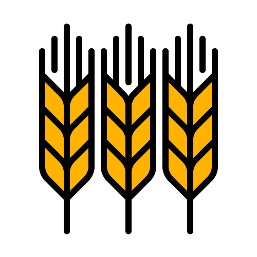 Icon afbeelding van hop of graan